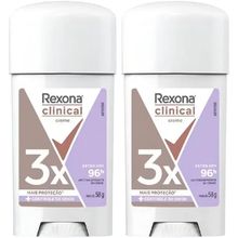 Kit 2 Desodorante Rexona Clinical Creme Extra Dry 58g Cada