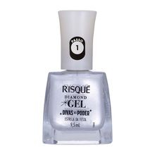 Esmalte Risqué Diamond Gel Divas no Poder Estrela da Festa 9,5ml