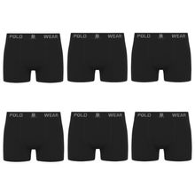 Kit 6 Cuecas Boxer Polo Wear Masculina
