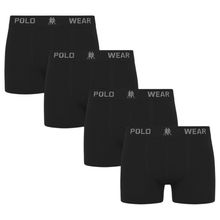 Kit 4 Cuecas Boxer Polo Wear Masculina