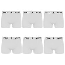Kit 6 Cuecas Boxer Polo Wear Masculina