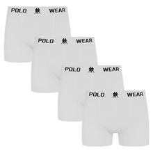 Kit 4 Cuecas Boxer Polo Wear Masculina