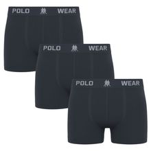 Kit 3 Cuecas Boxer Polo Wear Masculina