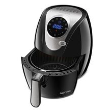 Fritadeira Sem Óleo Air Fryer Digital Mondial Preto e Inox 1500W AF-26