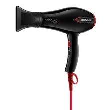 Secador de Cabelos Turbo Mondial Preto e Vermelho 2000W SC-41
