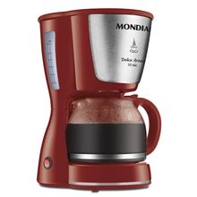 Cafeteira Elétrica Dolce Arome Mondial Vermelho e Inox 800W C-32-32X-R