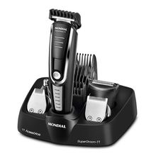 Aparador de Pelos Super Groom 11 Mondial Preto e Prata 5W BG-05