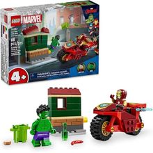 LEGO Super Heroes Marvel Homem de Ferro com Motocicleta e o Hulk
