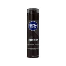 NIVEA MEN Espuma de Barbear Deep 200ml Espuma Barbear Nivea Men Carvão Ativado 200ml