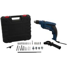 Furadeira de Impacto Nell 650W Velocidade Variável e Reversível 1/2” com Maleta 27 Peças MB7130