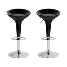 Banqueta Alta Giratória Preto BQT-PR1 2 Peças
