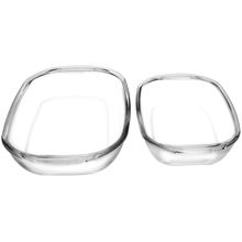 Conjunto de Assadeiras Sempre Retangular Vidro 2 Peças