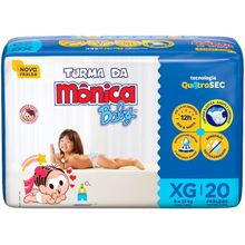 Fralda Turma da Mônica Baby Tam. XXG 13 a 17kg