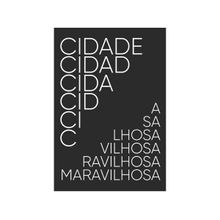 Placa Decorativa MDF Cidade Maravilhosa 20x29cm