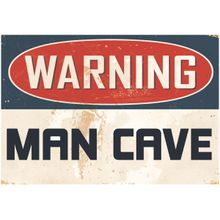 Placa Decorativa MDF Open Bar Warning 20x29cm