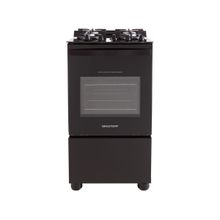 Fogão 4 Bocas Brastemp Preto Mesa de Vidro BFO4
