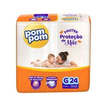 Fralda Pom Pom Protek Proteção de Mãe Jumbo