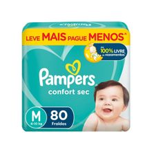 Fralda Pampers Confort Sec Tam. M 6 a 10kg