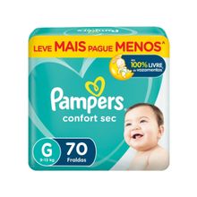 Fralda Pampers Confort Sec Tam. G 9 a 13kg