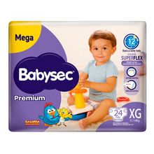 Fralda Babysec Premium Galinha Pintadinha Tam. XG 11 a 14kg 24 Unidades