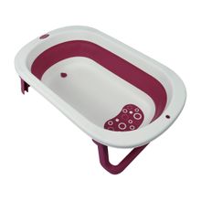 Banheira de Bebê Dobrável KaBaby Infantil Rosa