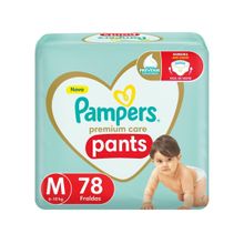 Fralda Pampers Premium Care Pants Calça Tam. M