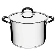Panela Caldeirão tramontina Aço Inox 7,7L 24cm com tampa Duo Silicone