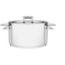 Caçarola Tramontina Inox Fundo Triplo com Tampa 3,6L 20cm Brava