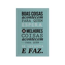 Placa Decorativa MDF Boas Coisas 20x29cm