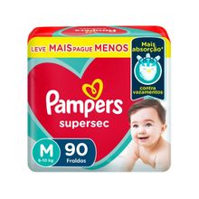 Fraldas Pampers Supersec Tam. M