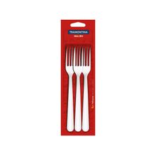 Jogo de Garfos Tramontina Inox Malibu 3 Peças