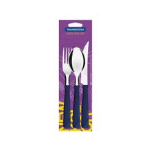 Faqueiro Tramontina Inox New Kolor 3 Peças