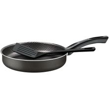 Frigideira Antiaderente Tramontina de Alumínio Paris Vermelha 24cm com Espátula