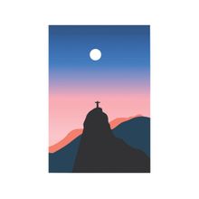 Placa Decorativa MDF Rio Noite 20x29cm