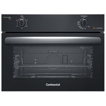 Forno a Gás de Embutir Continental 50L Preto