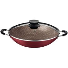 Panela Wok Antiaderente Tramontina Paris de Alumínio Chumbo 36cm