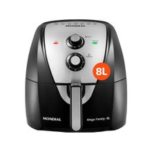 Air Fryer Mondial AFN-80-BI Preta e Inox 8L com Timer