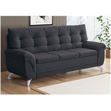 Sofá 3 Lugares Suede Atrium Linoforte
