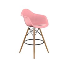Banqueta Alta Rosa Empório Tiffany Eames Arm