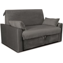 Sofá-cama Casal 2 Lugares com Baú Reclinável Veludo Matrix Cristal