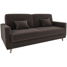 Sofá-cama Casal 3 Lugares Reclinável Veludo Matrix Emília