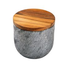 Saleiro de Pedra Sabão e Madeira de Mesa Tramontina Organic