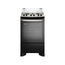 Fogão 4 Bocas Electrolux Preto com Timer VaporBake FE4TP