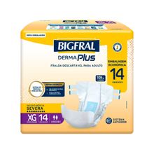 Fralda Geriátrica Bigfral Derma Plus Econômica