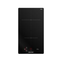 Cooktop 2 Bocas Indução Brastemp Vitrocerâmica Touch com Timer Preto Acendimento Automático BDJ31AE