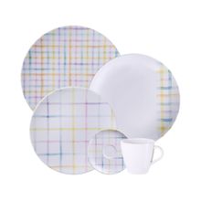 Aparelho de Jantar e Café 20 Peças Tramontina Redondo de Porcelana Branco Sweet 96589058