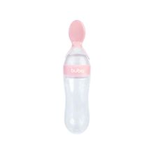 Colher Dosadora Infantil Em Silicone Buba 90ml Baby Rosa