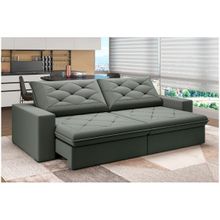 Sofá 4 Lugares Retrátil Reclinável Suede Veludo Premier Flexforma Estofados
