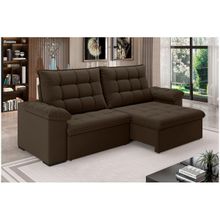 Sofá 4 Lugares Retrátil Reclinável Suede Veludo Dallas Flexforma Estofados