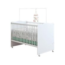 Berço Naturalle e Branco Móveis Estrela Baby Lolly